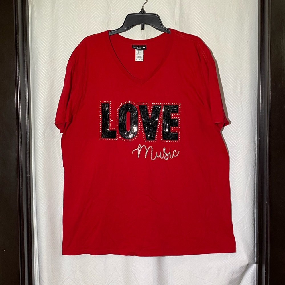 Red Love Music Tee